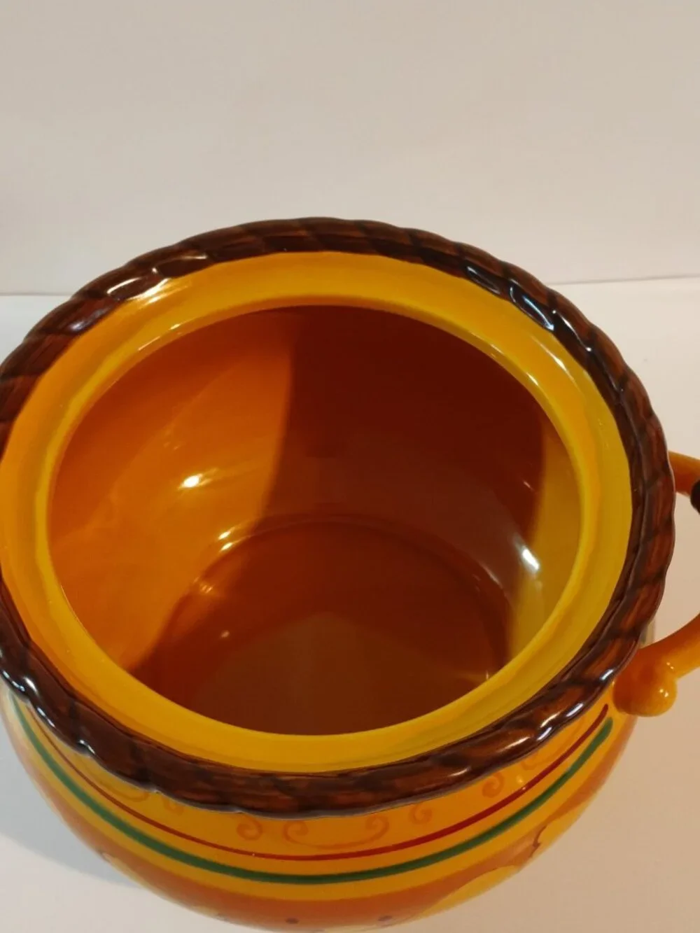 Celebrating Home Stoneware Collection Bean Tuscan Pot Casserole Dish With Lid
